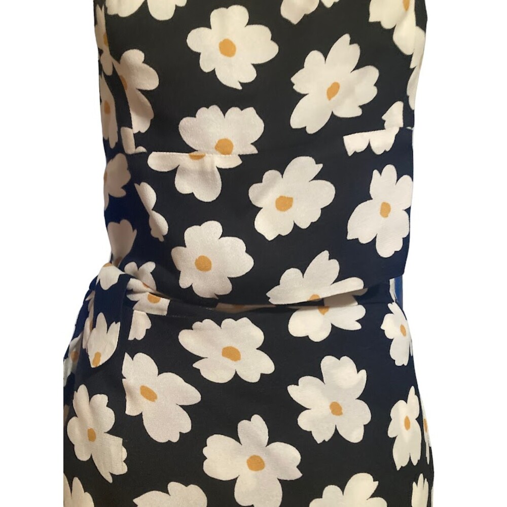 Reformation Gemma Coconut Dress floral halter wrap NWT Size 8 - Picture 9 of 16